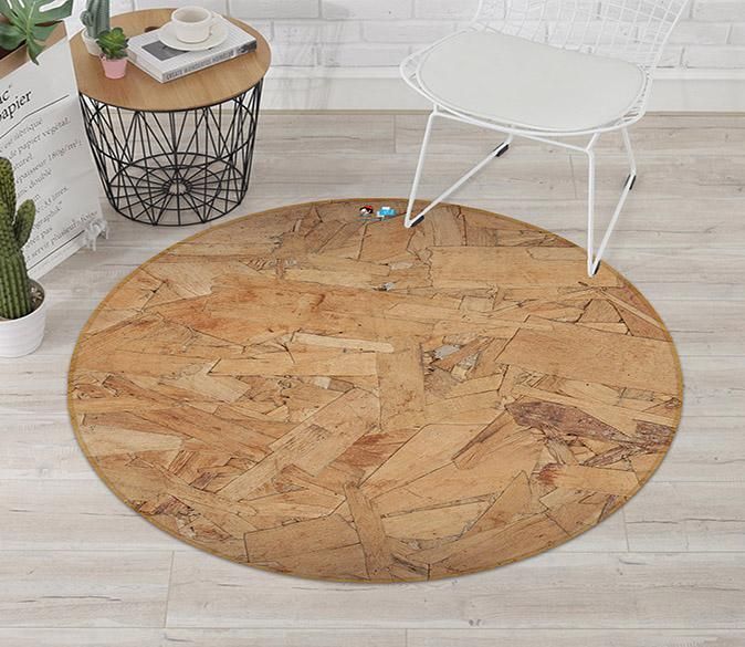 3D Broken Wood 225 Round Rug – Round Carpet Home Decor