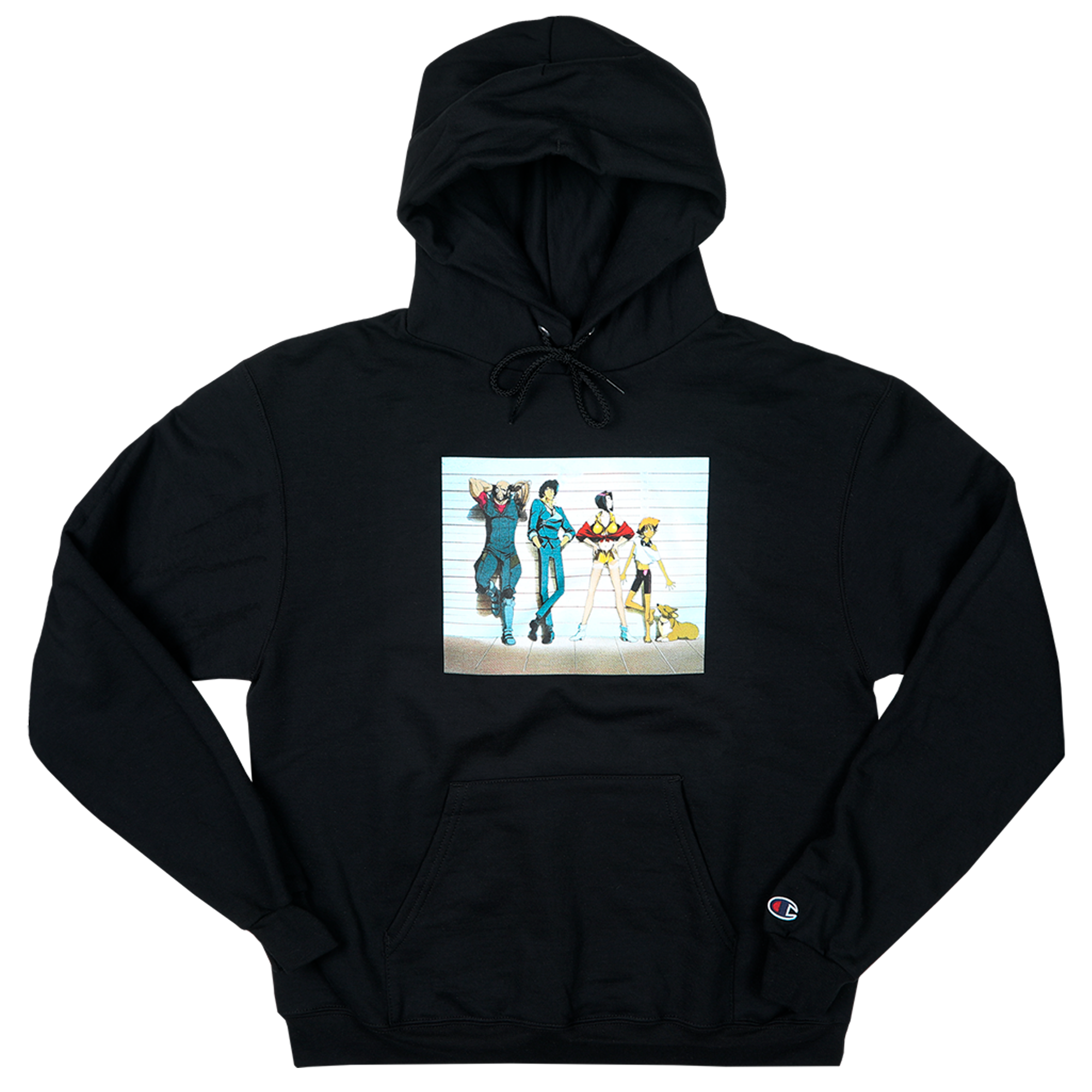 Cowboy Bebop Line Up Champion Hoodie Black