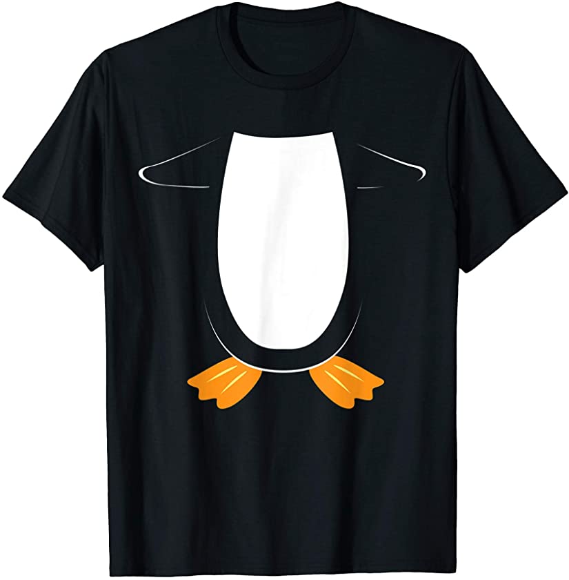 Penguin Body Costume Funny Easy Animal Halloween Gift T-Shirt