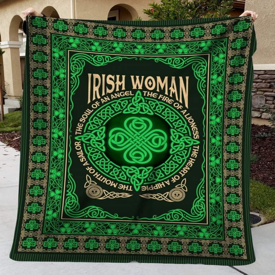 Gift For Irish Woman The Soul Of An Angel Blanket