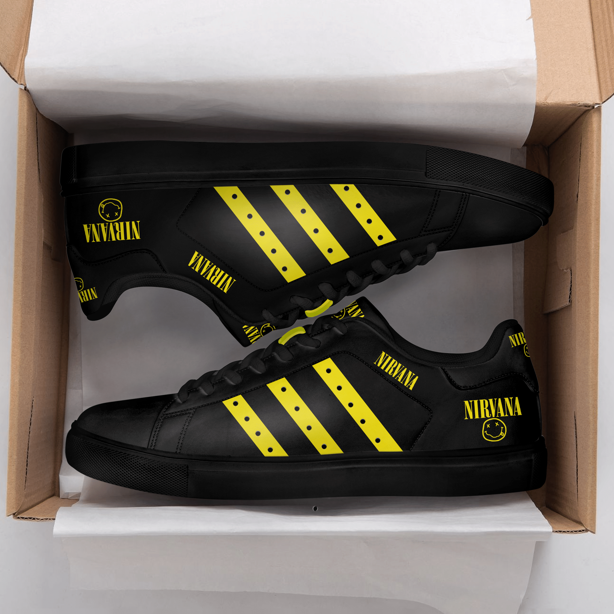 Nirvana Rock Band Low Top Shoes V8
