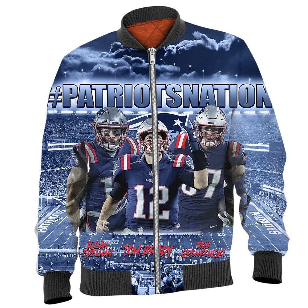 N.F.L.New England Patriots Nation Tom Brady No.12     23 Unisex 3D Hoodie Gift For Fans