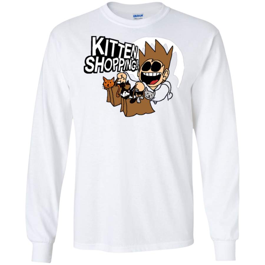 AGR EDDSWORLD KITTEN SHOPPING Long Sleeve T-Shirt