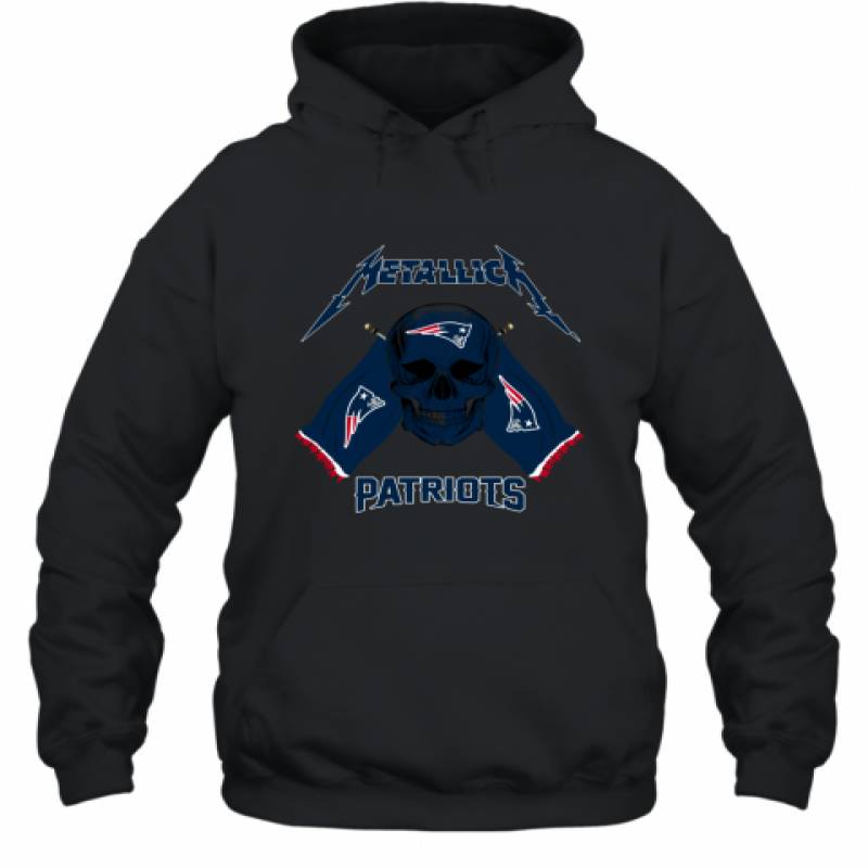 Metallica New England Patriots Skull Flag Shirt Hoodie