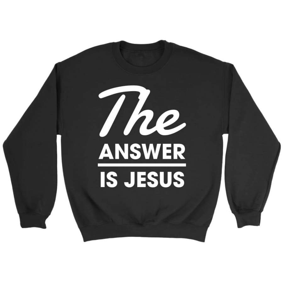 The answer is Jesus sweatshirt