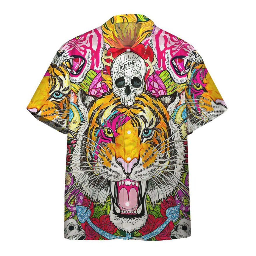 Tiger Tropical Hawaii Shirt Ha5372