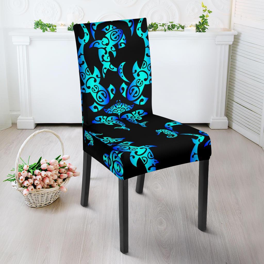 Sea Turtle Polynesian Tribal Hawaii Dining Chair Slipcover Ha81725