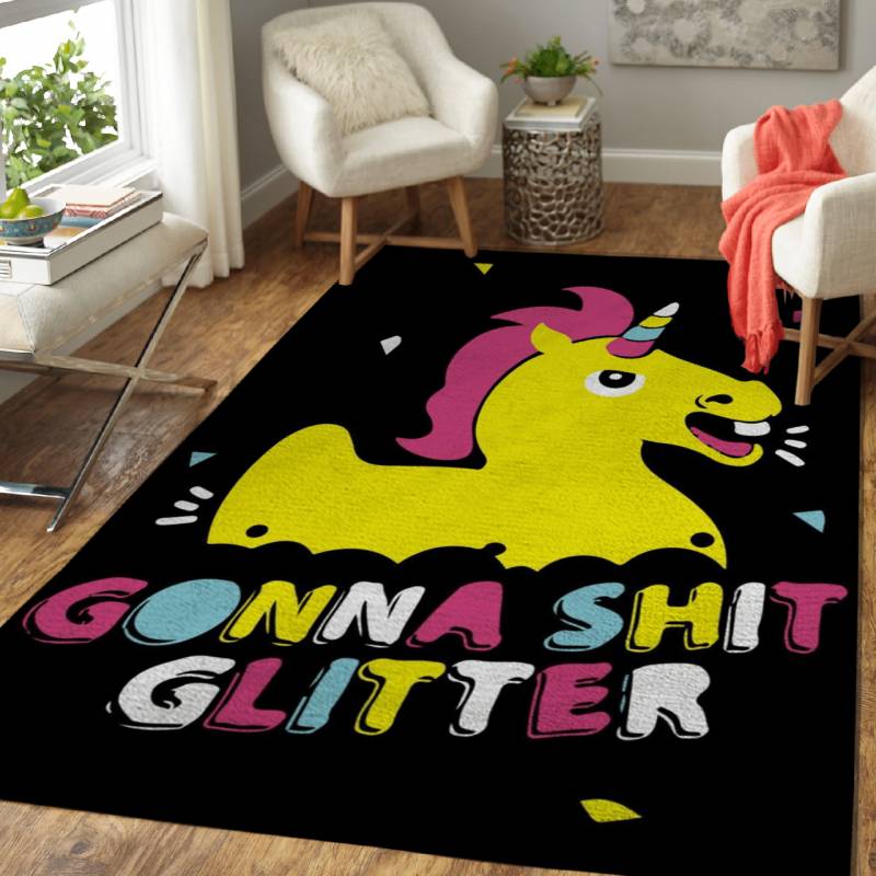 Gonna Shit Glitter – Animals Area Rug Carpet