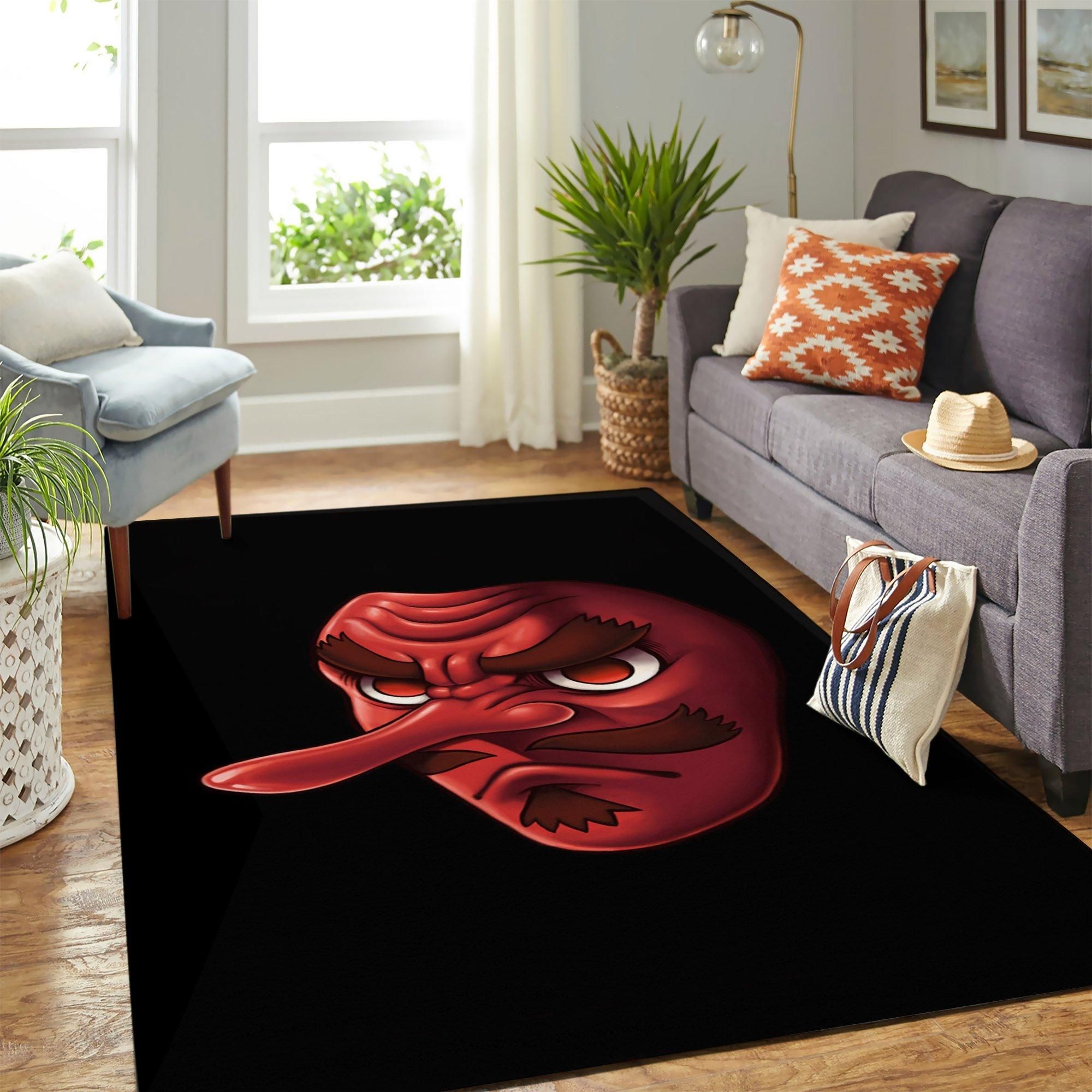 Demon Slayer Mask Area Rug Geeky Carpet – home decor – Bedroom Living Room decor