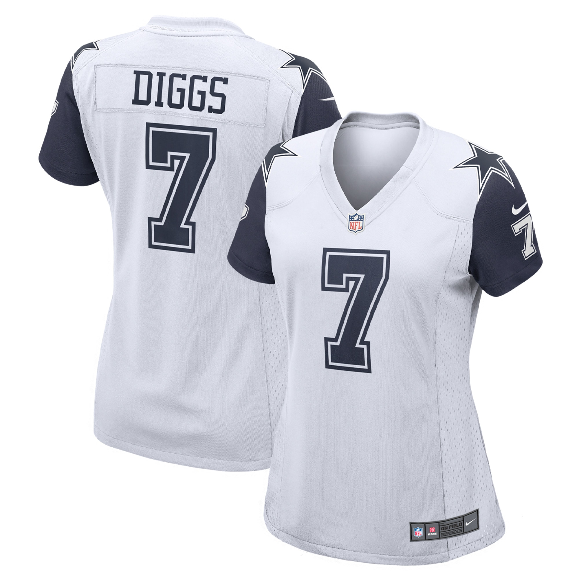 Trevon Diggs Dallas Cowboys Women's Team Game Jersey – White