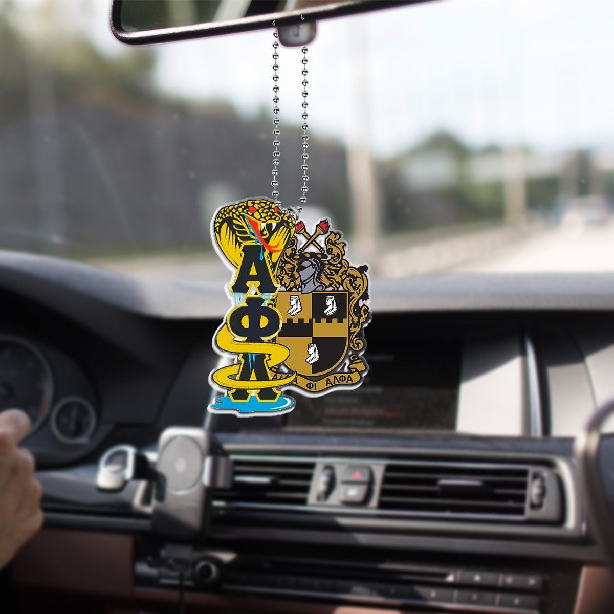 Wonderprint Ornament Alpha Phi Alpha Snake Car Hanging Ornament Lt10