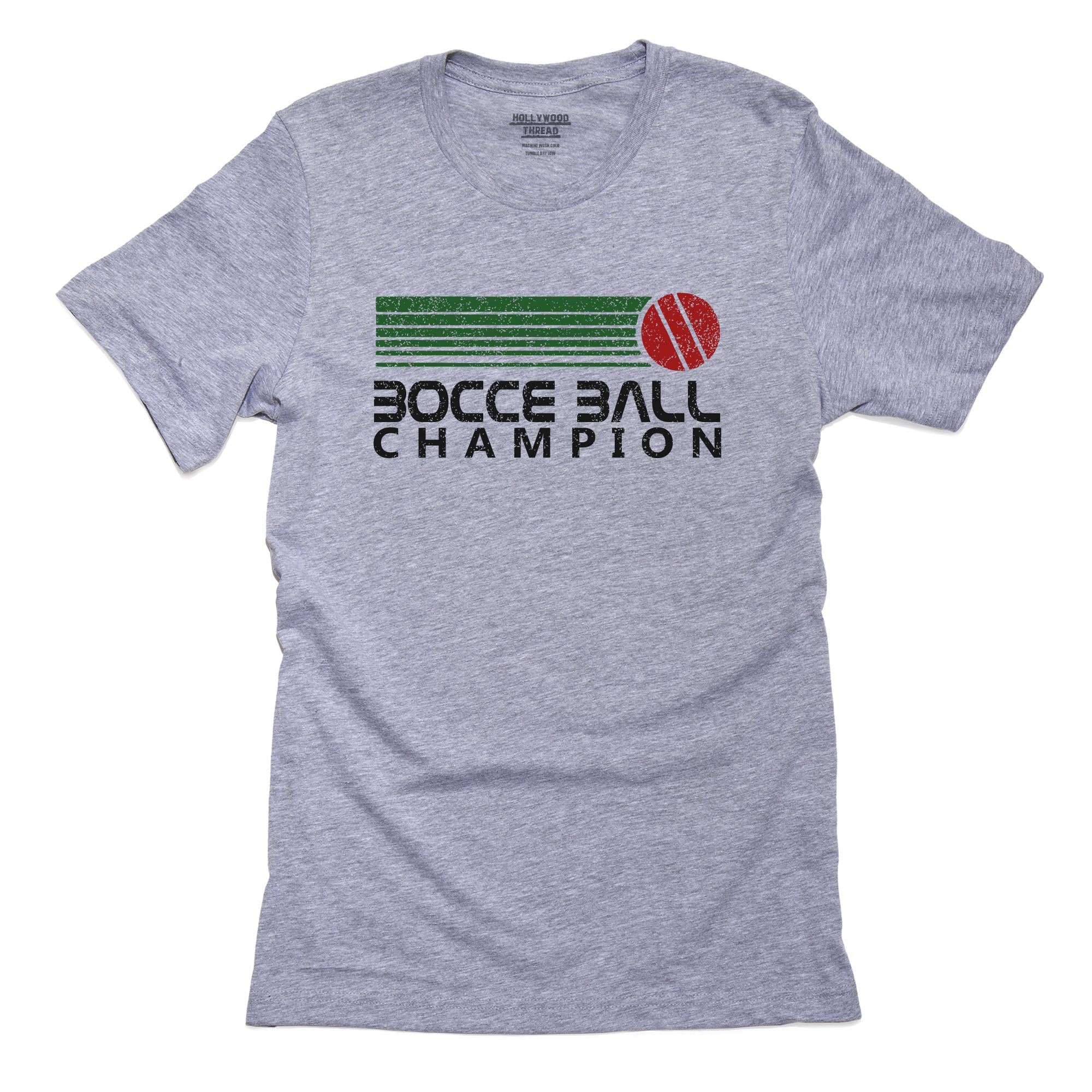 Bocce Ball Champion – 70s Vintage Graphic T-Shirt, Framed Print, Pillow, Golf Towel