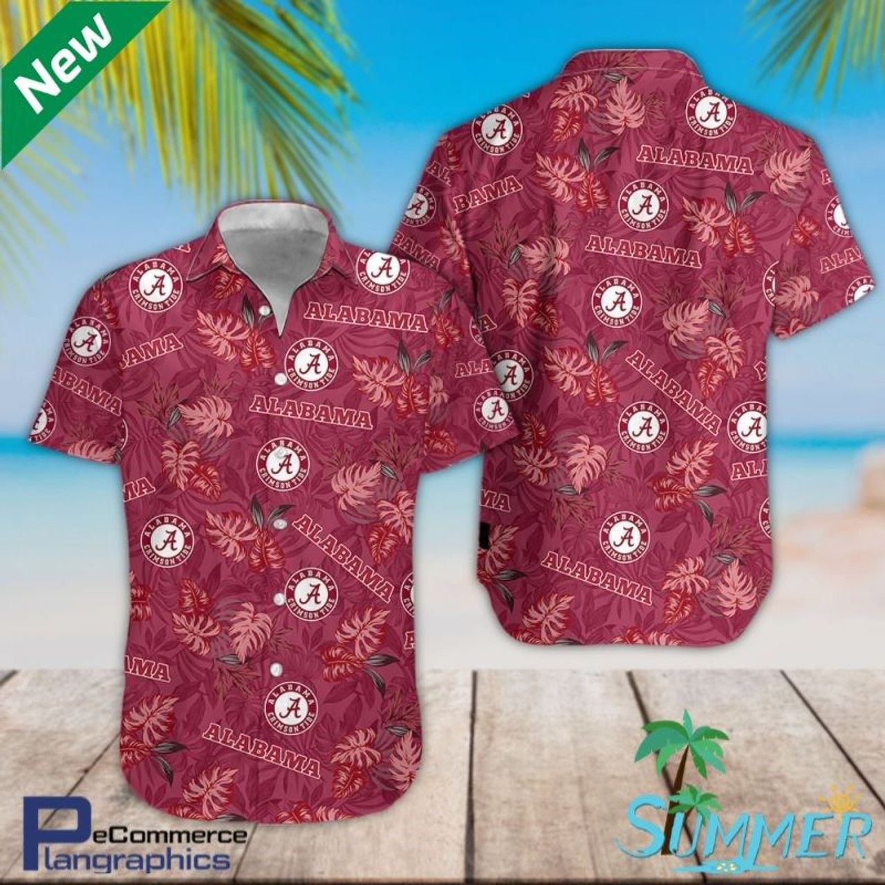 NCCA Alabama Crimson Tide Hawaiian Shirt V11 Aloha Shirt