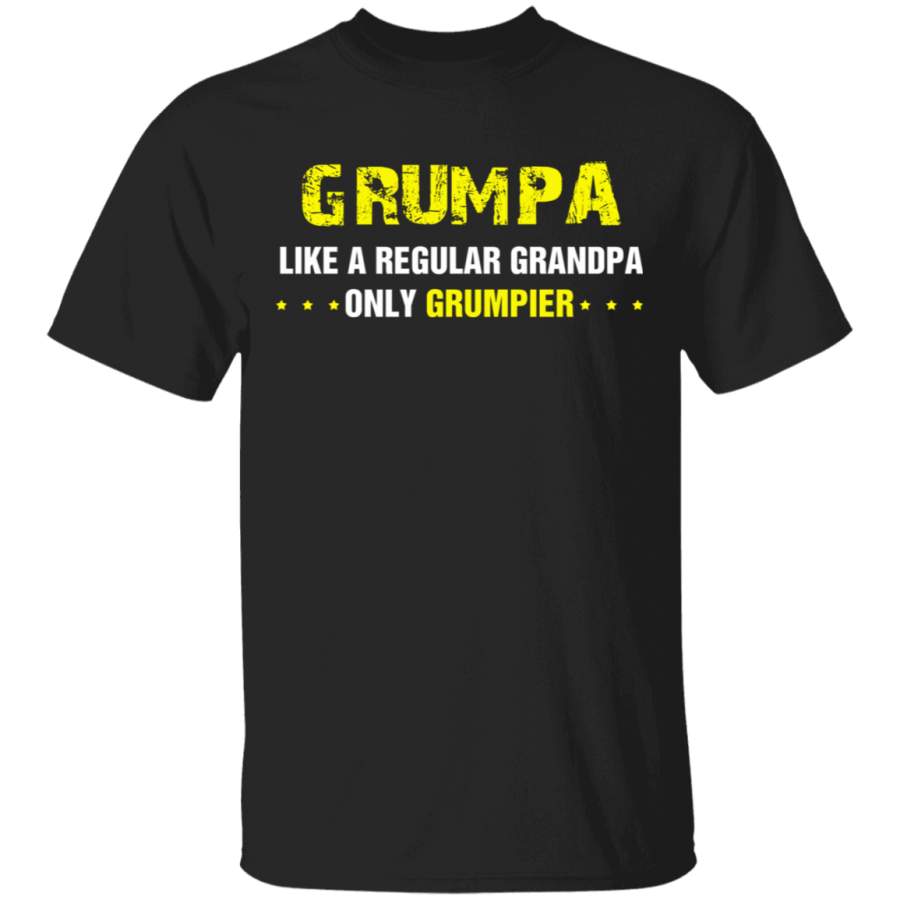 Grumpa Like A Regular Grandpa Only Grumpier Funny Father’s Day Gift Tshirt