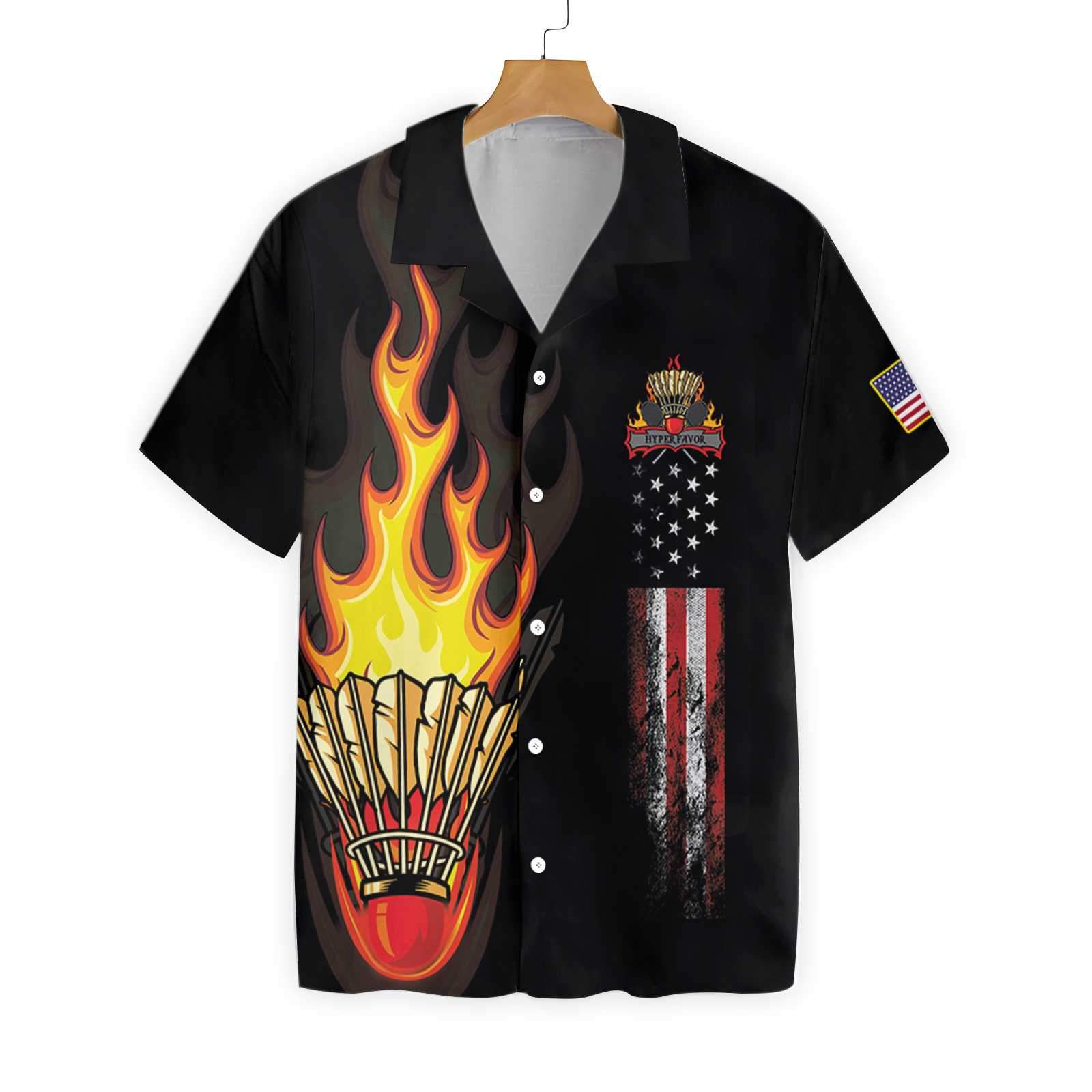 Badminton Flame 0104 Hawaii Shirt Ha59503