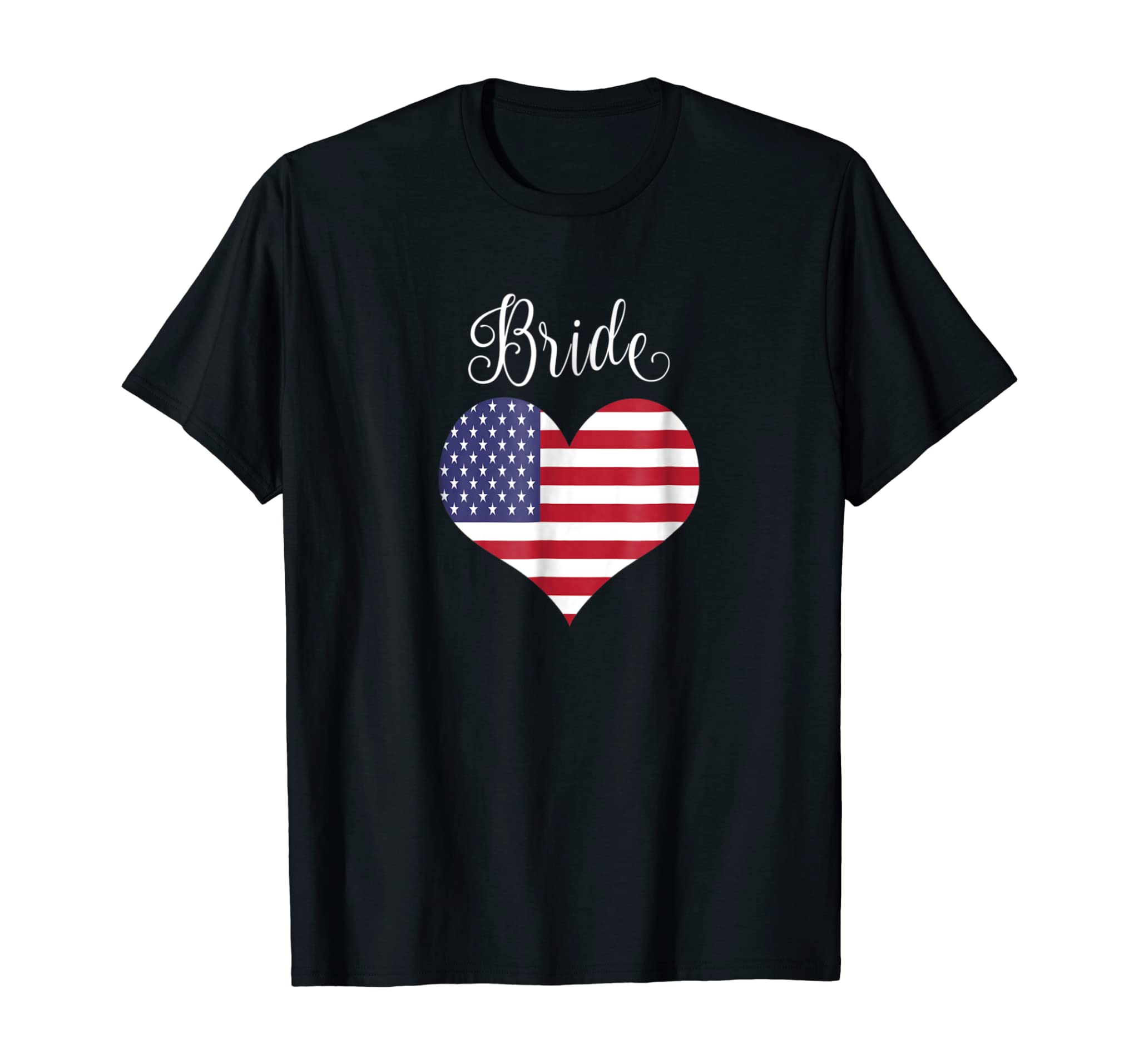 Patriotic USA Bride 4th Of July Bride Wedding Tee Shirt