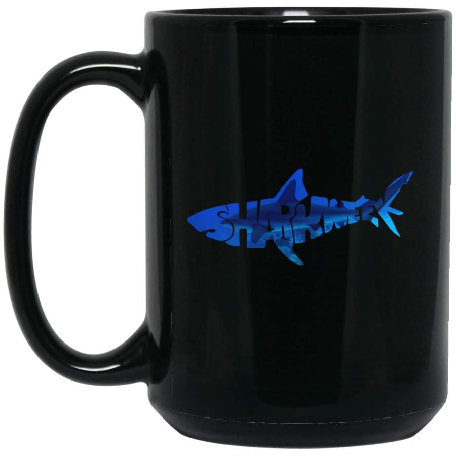 Week of The Shark New 2018 Novelty Graphic BM15OZ 15 oz. Black Mug