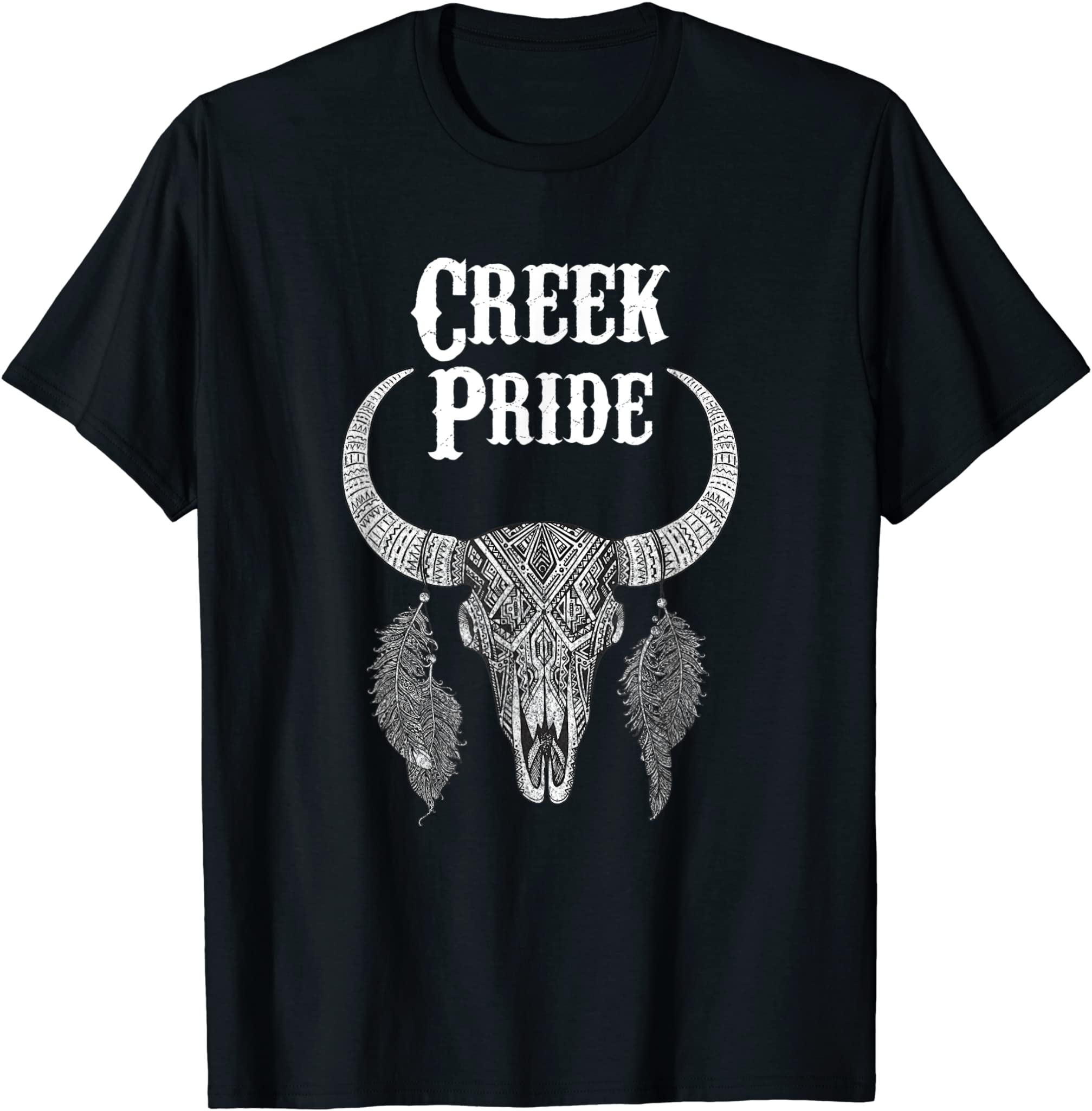 Creek Pride Tribe Native American Indian Buffalo T-Shirt