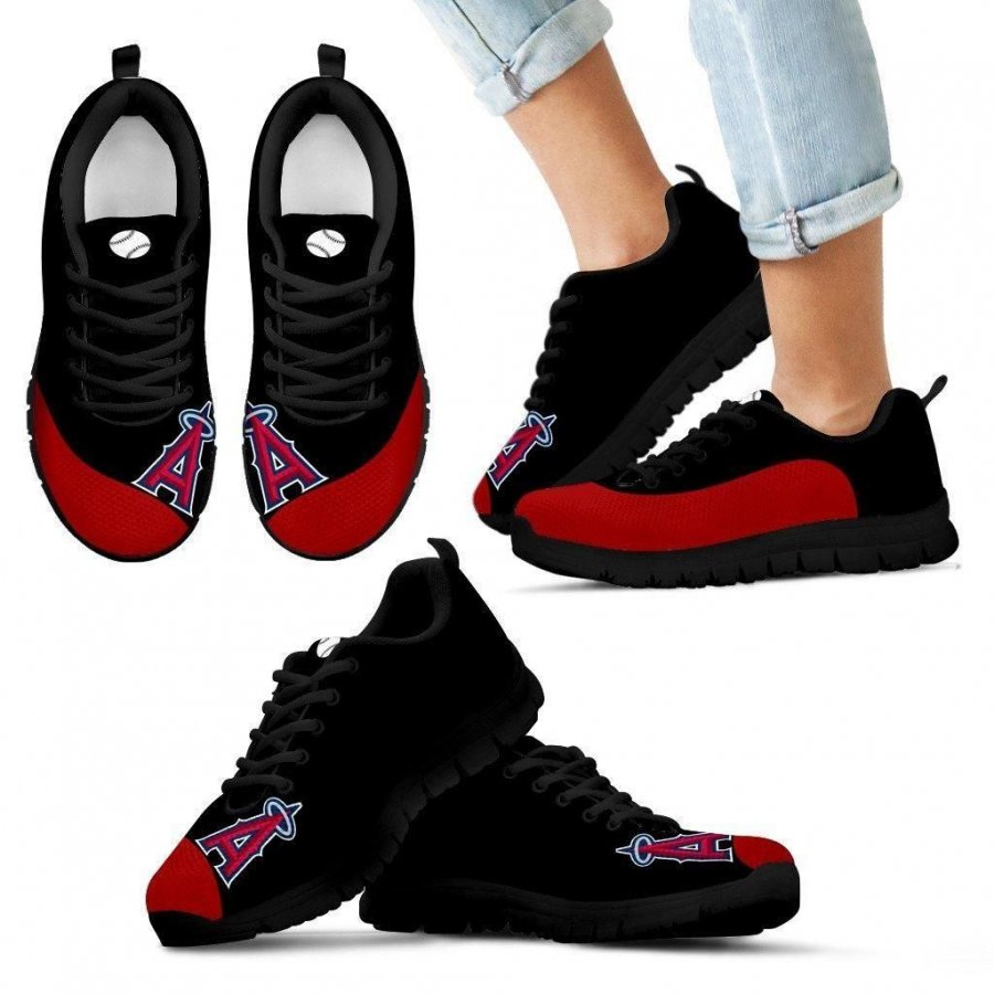 Valentine Love Red Colorful Los Angeles Angels Sneakers #240