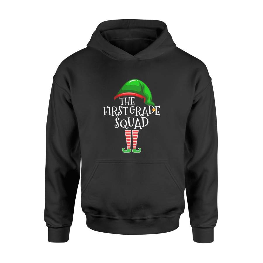 First Grade Squad Elf Matching Group Christmas Gifts Teacher Long Sleeve T-Shirt – Standard Hoodie