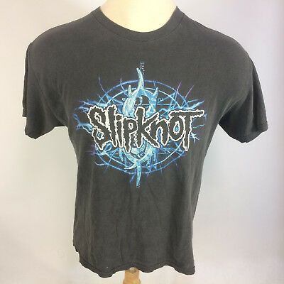 Vintage Paper Thin Distressed Slipknot Heavy Metal Death Rock Band Tour T Shirt 7828