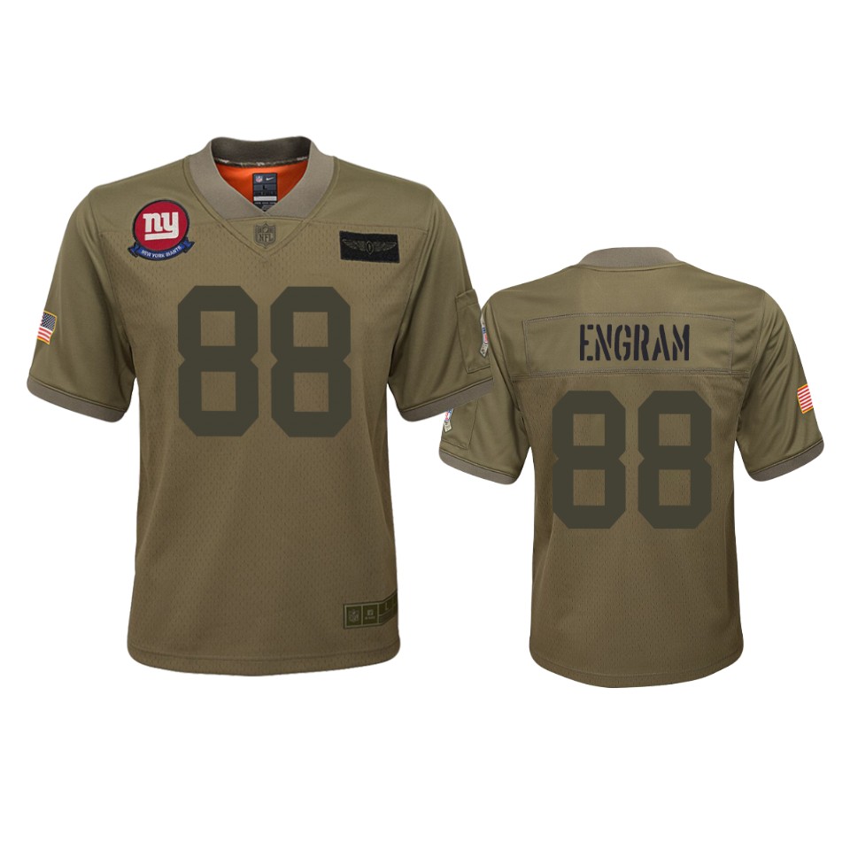 Youth New York Giants Evan Engram Camo 2019 Salute To Service Jersey