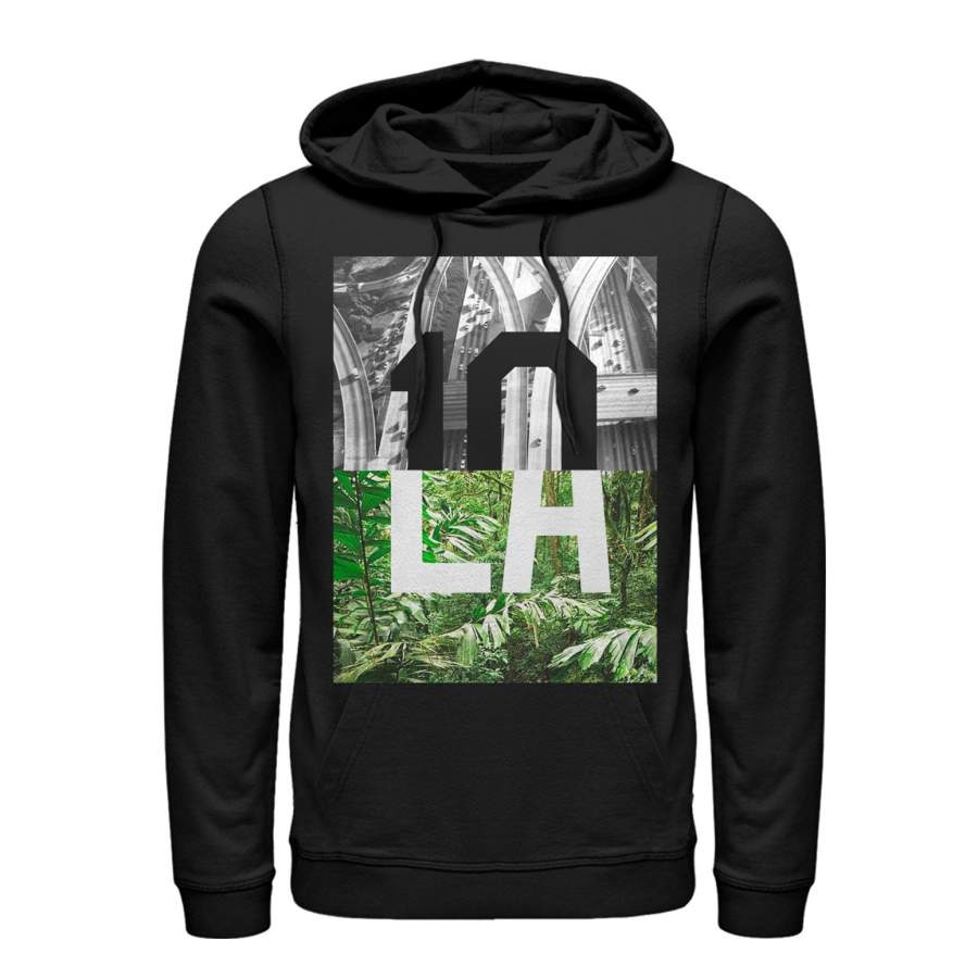 Lost Gods Men’s LA Contrast  Lightweight Hoodie Black