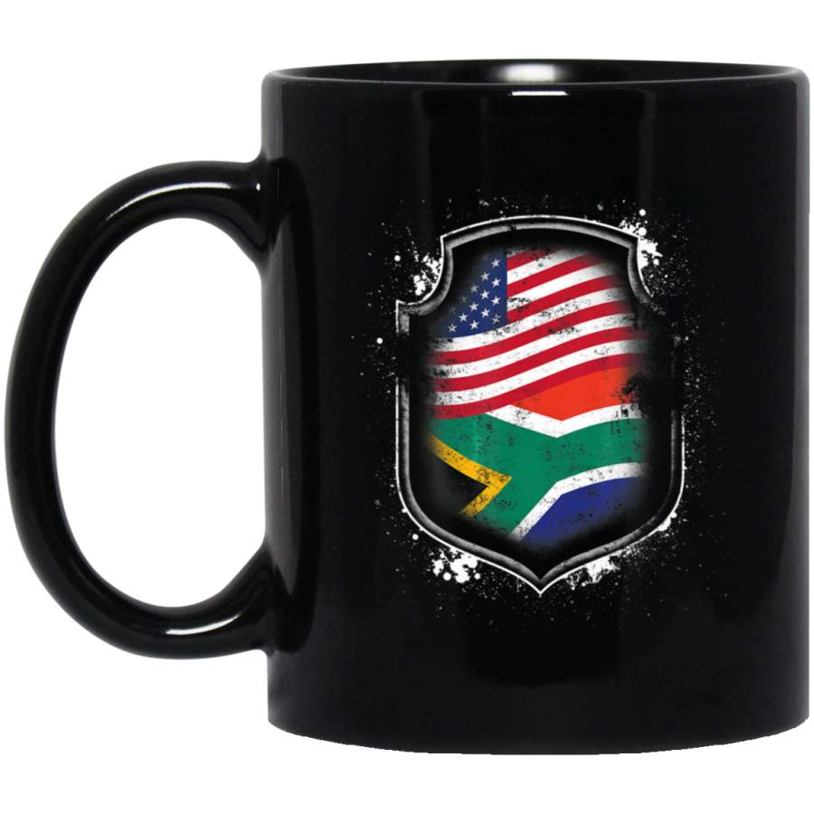 South African American Flags Of South Africa and USA Coffee Mug