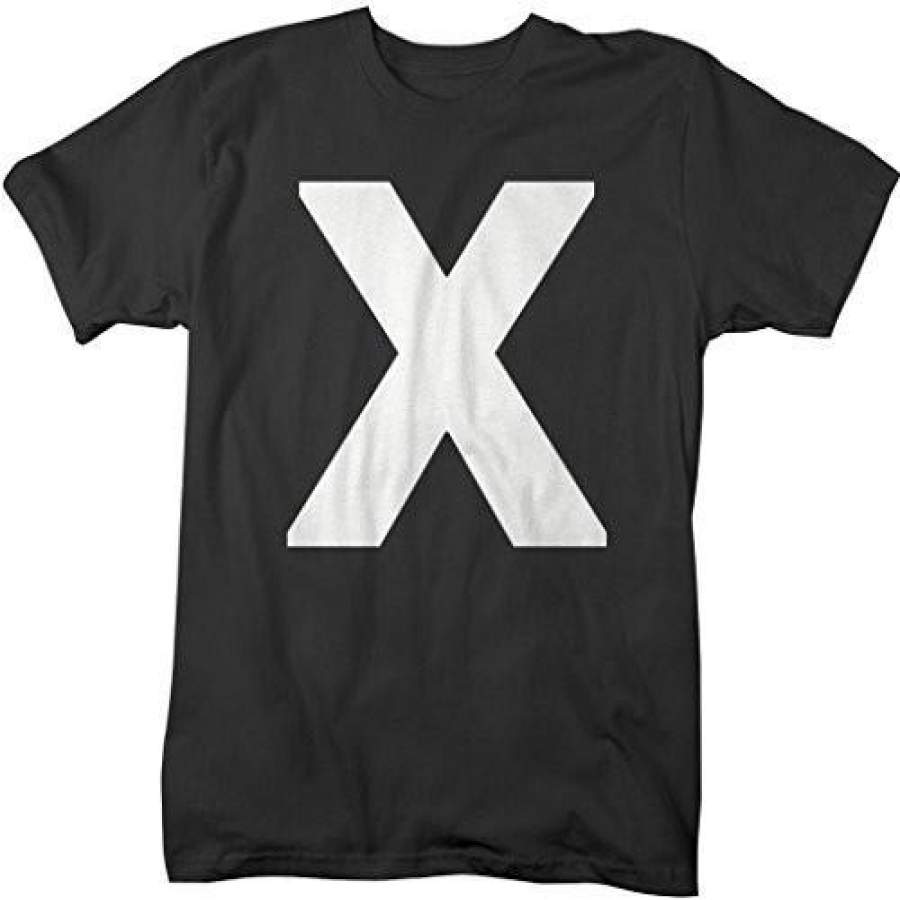 Shirts By Sarah Men’s Matching Valentine’s Day Couples T-Shirts XO (X Half)