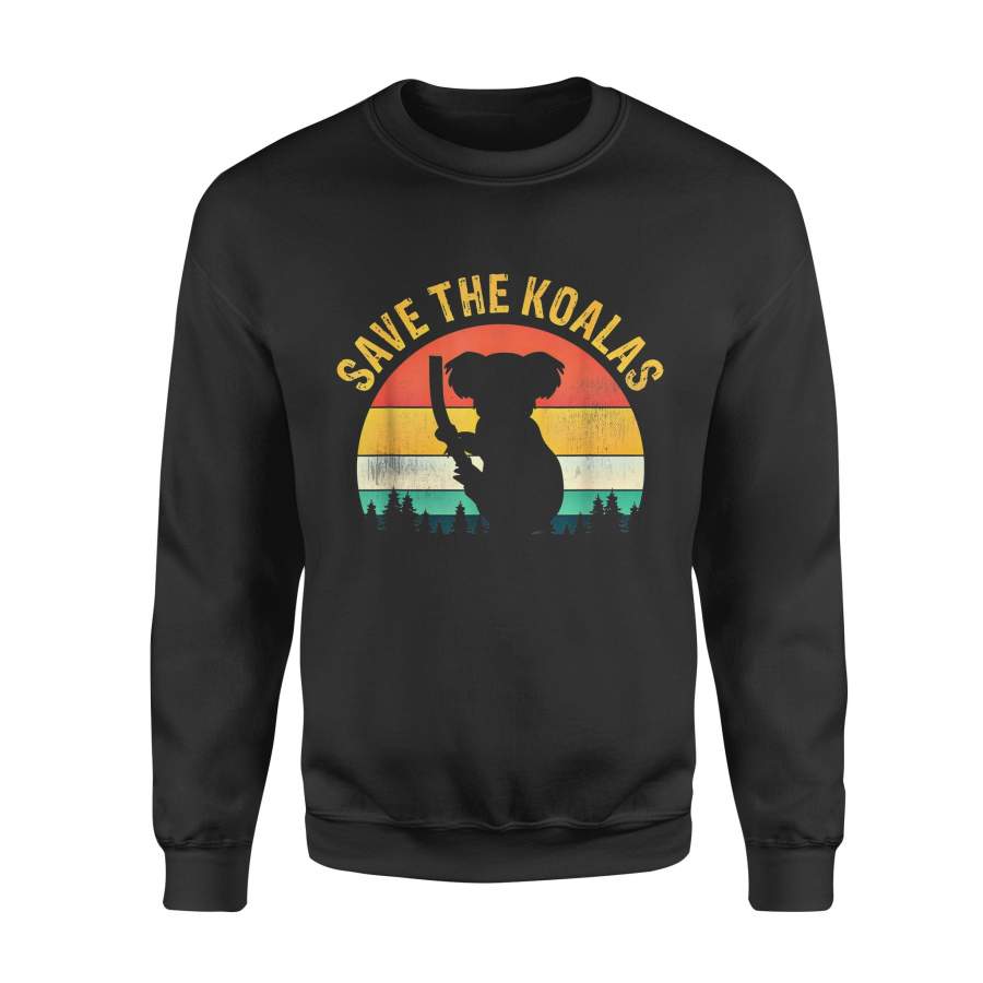 Animal gift idea Vintage Save The Koalas – Standard Fleece Sweatshirt