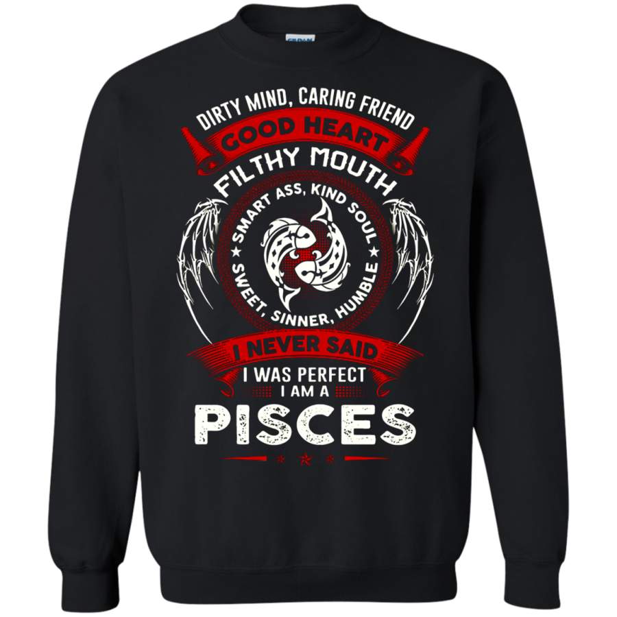 AGR Good Heart Filthy Mouth Pisces Zodiac Sweatshirt