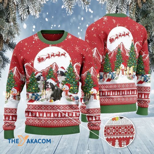 Merry Xmas Dog Lovers Border Collie Christmas Is Coming Awesome Gift For Christmas Ugly Christmas Sweater