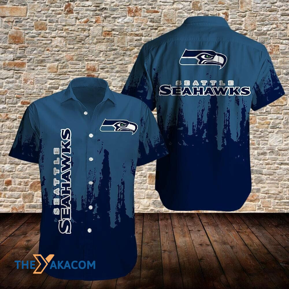 Seattle Seahawks Two Tone Gift For Fan Short Sleeve Hawaii Shirt Ha74184