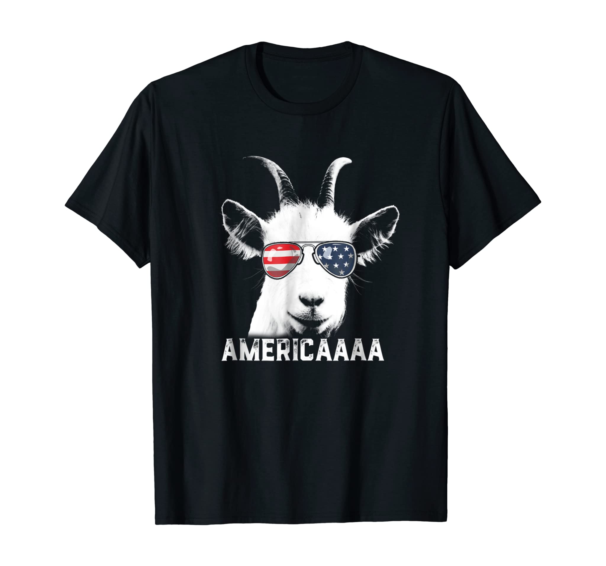 Patriotic Goat 4th of July T shirt Boys Funny Goat Americaaa