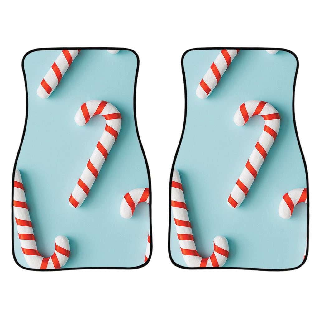 Christmas Candy Candies Pattern Print Front Car Floor Mats