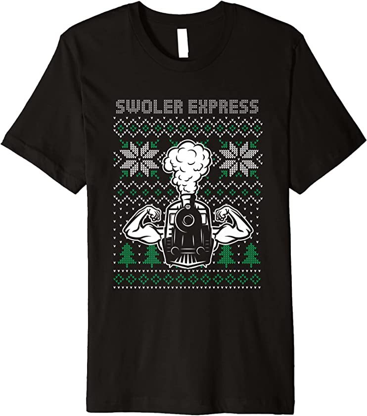 Ugly Christmas X-Mas Swoler Train Swoleman New Year Workout Premium T-Shirt