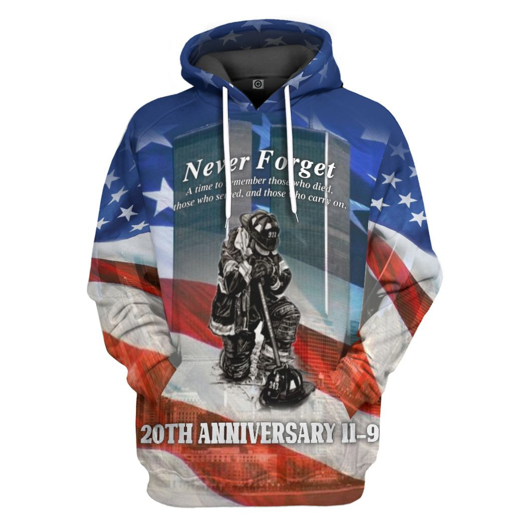 3D Never Forget The 9-11 Tshirt Hoodie Apparel