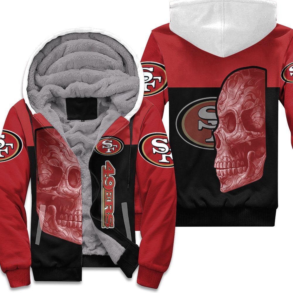 Skull San Francisco 49Ers 3D T Shirt Jersey Fleece Hoodie