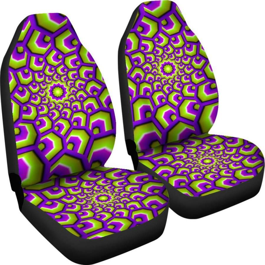 Optometry Print Pattern Universal Fit Car Seat Cover