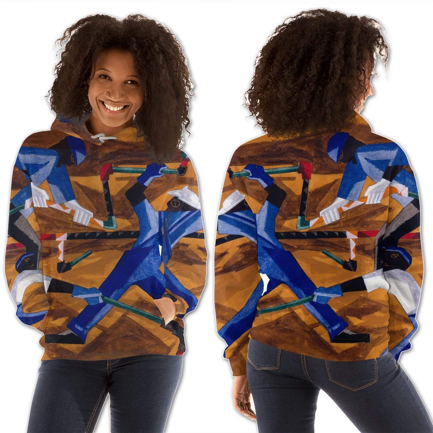 African American Hoodies Pretty Melanin Girl Fancy African Themed African Lady Afrocentric Clothing