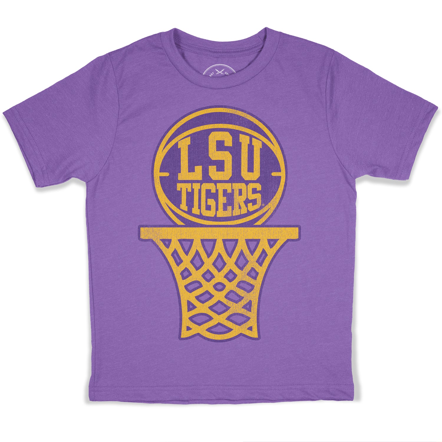 B&B Dry Goods Lsu Tigers Basketball D-Town Youth T-Shirt – Purple