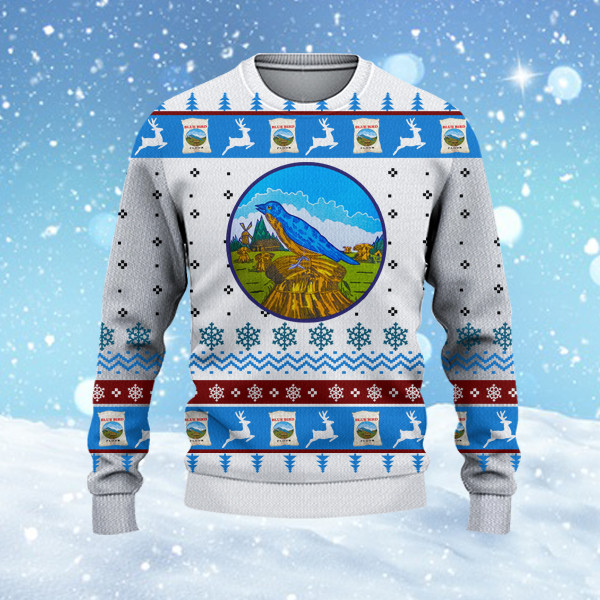 Bluebird Flour Ugly Sweater, Ingedinous Strong Sweater, Christmas Ugly Sweater, Ugly Sweater, Funny Sweater, Native Spirit Ugly Sweater, Native American Ugly Sweater