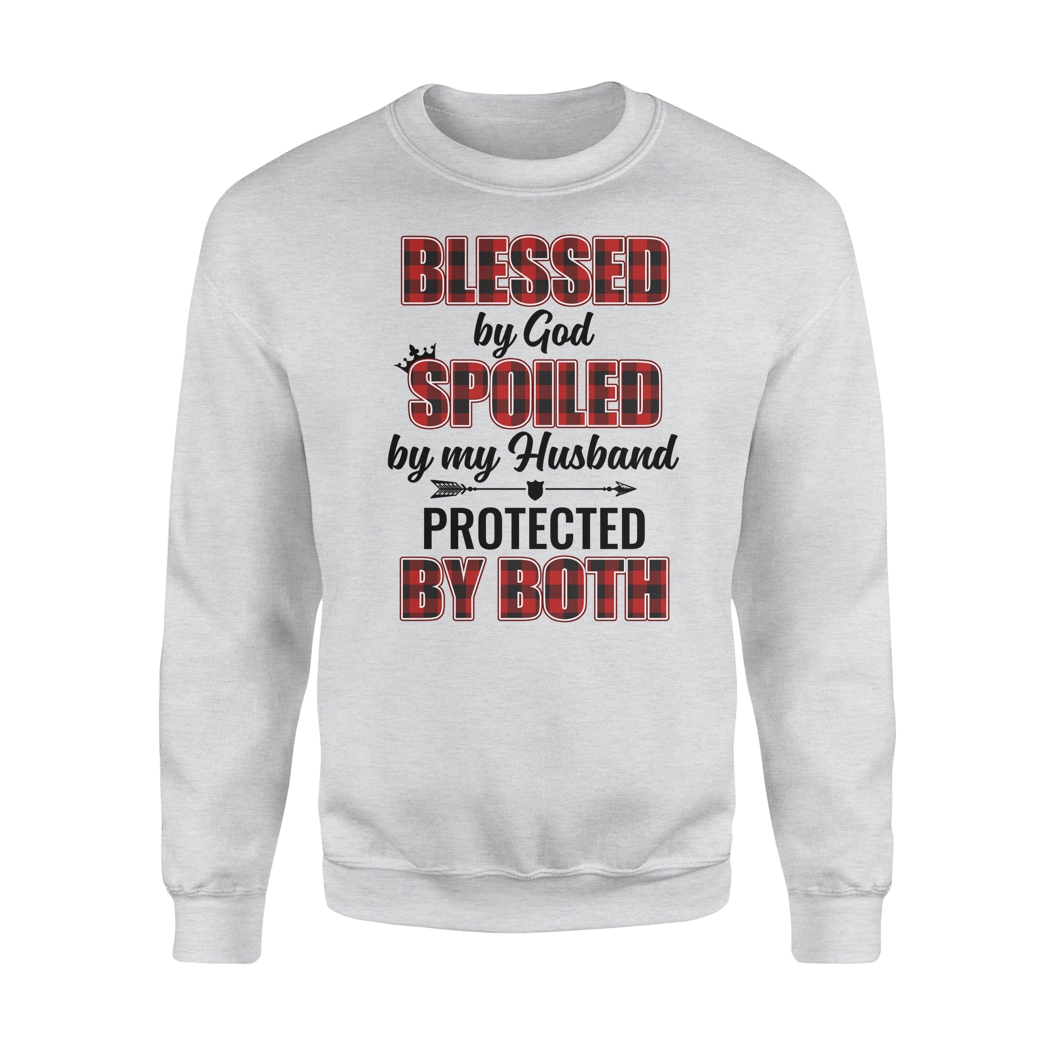 Blessed By God Spolied By My Husband – Standard Crew Neck Sweatshirt