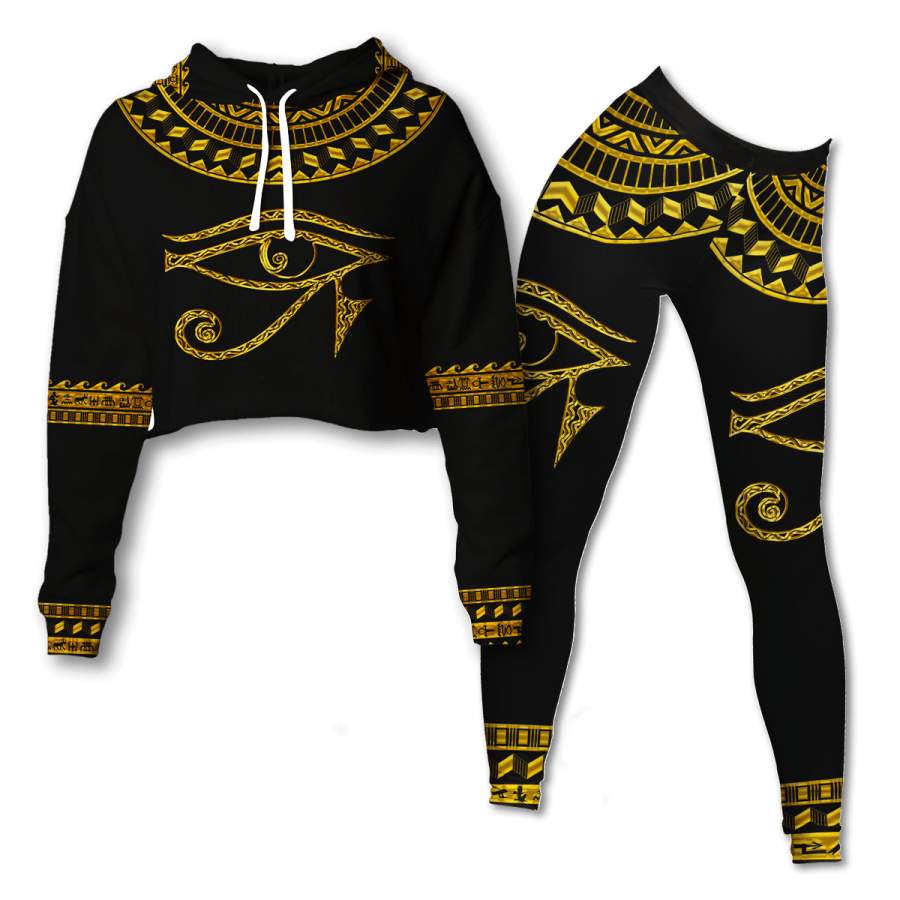 RA Egypt Cropped Hoodie & Leggings Set