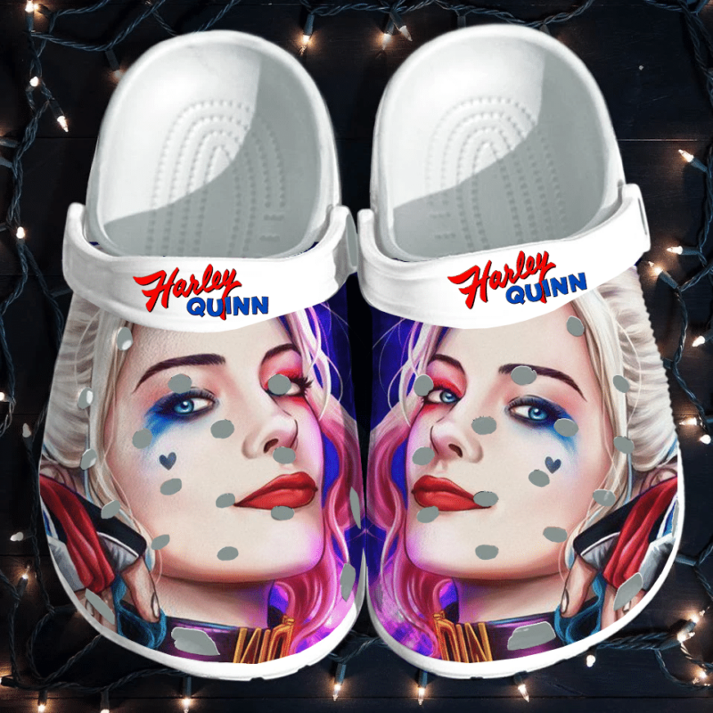 Harley Quinn Crocs Crocband Clogs, Comfy Footwear - Merchcustom Trending