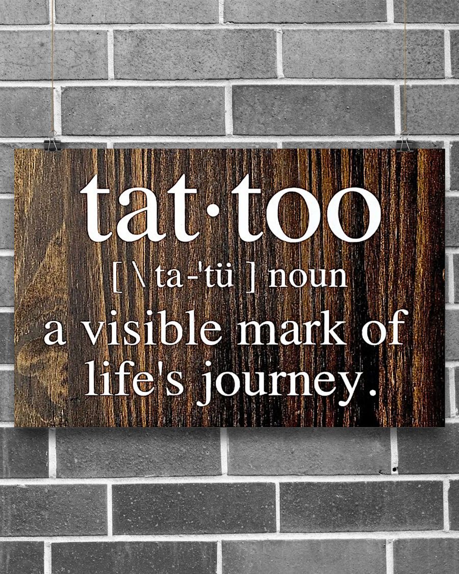 Tattoos A Visible Mark Of Life’s Journey Horizontal Canvas And Poster | Wall Decor Visual Art