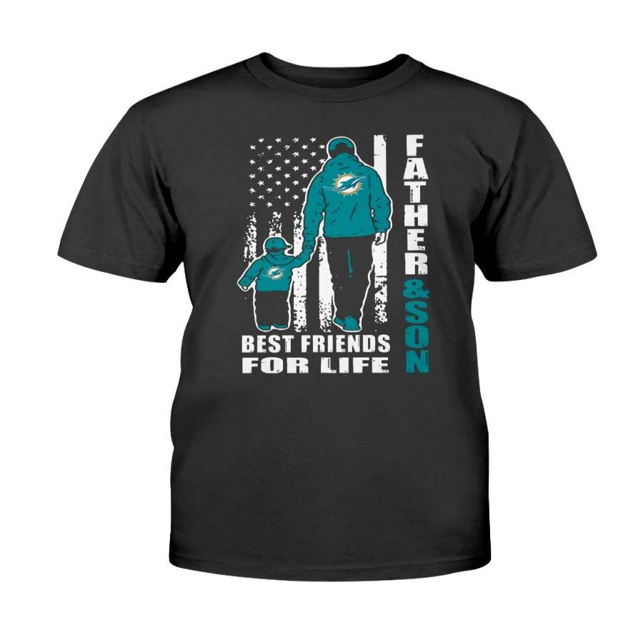 Father And Son Best Friends For Life Miami Dolphins T shirt