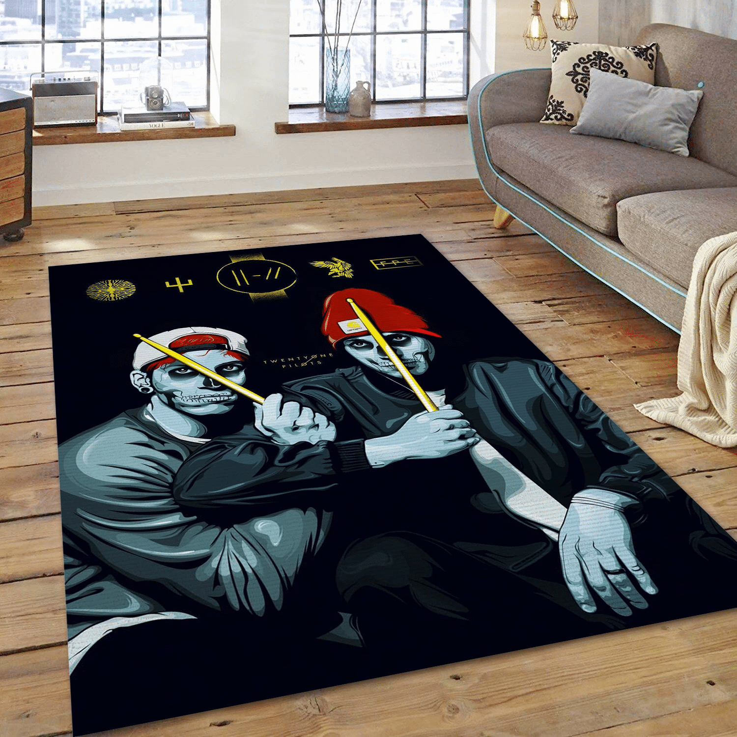 Twenty One Pilots 1 Music Area Rug For Christmas, Living Room  Rug – Christmas Gift Us Decor