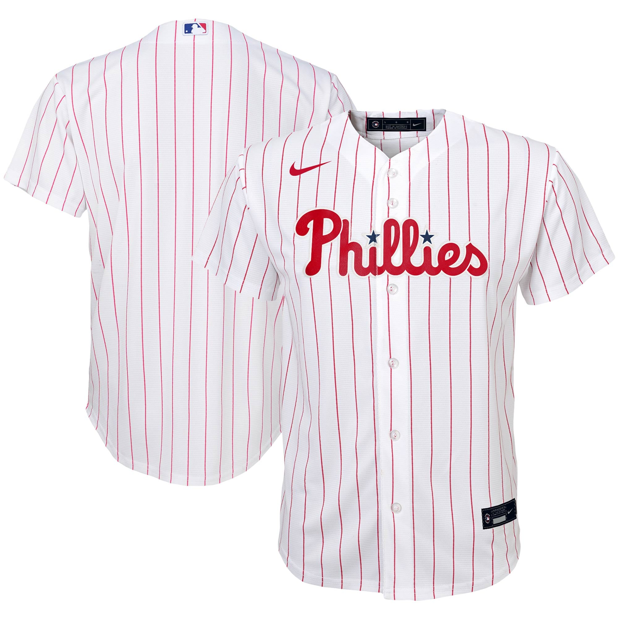 Philadelphia Phillies Youth Home Replica Team Jersey – White