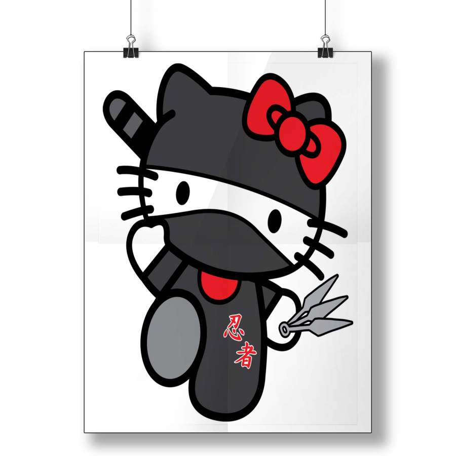 Hello Kitty Ninja Poster - Poster Art Design